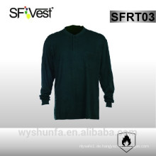NFPA2112 und ASTM F1506 Flammwidriges feuerfestes Gewebe Langhülse Arbeitskleidung T-Shirt